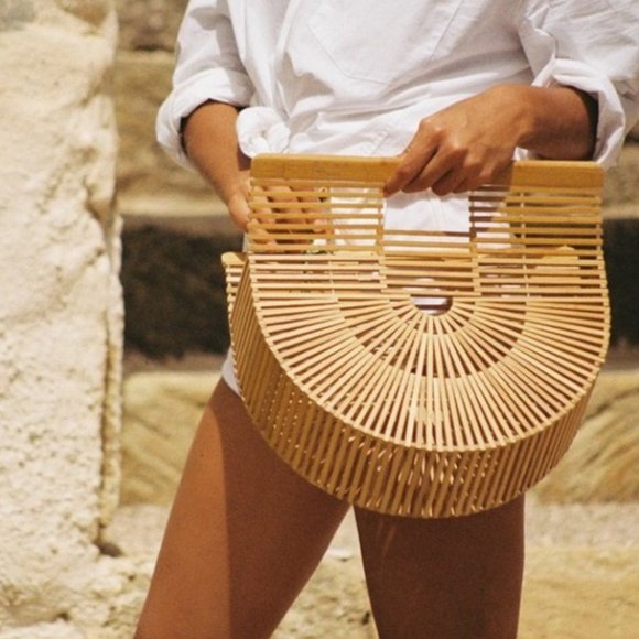 Handbags - BAMBOO ARK BAG SUMMER CLUTCH HAMPTONS SEE THROUGH